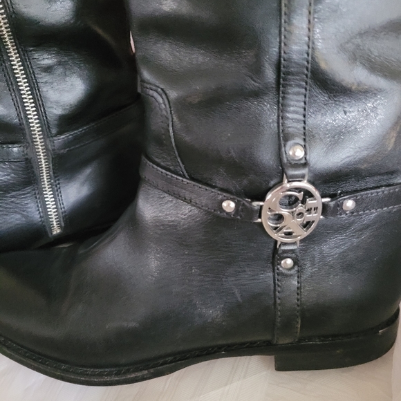 Coach MulanCalf Black tall Boot 8m - Picture 6 of 9